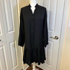 MIKAROSE Black Long Sleeve Dress